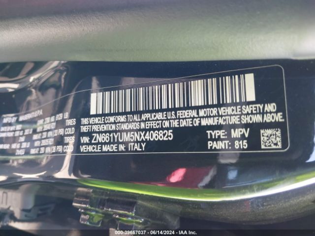 ZN661YUM5NX406825 Maserati Levante Modena