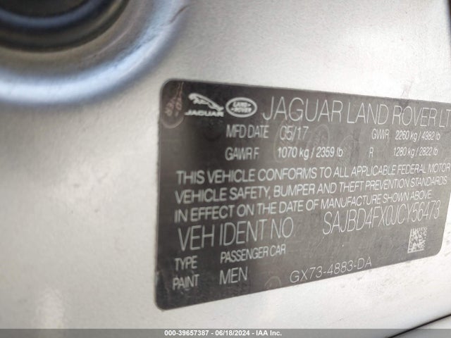 2018 JAGUAR XF SAJBD4FX0JCY56473 Photo 8