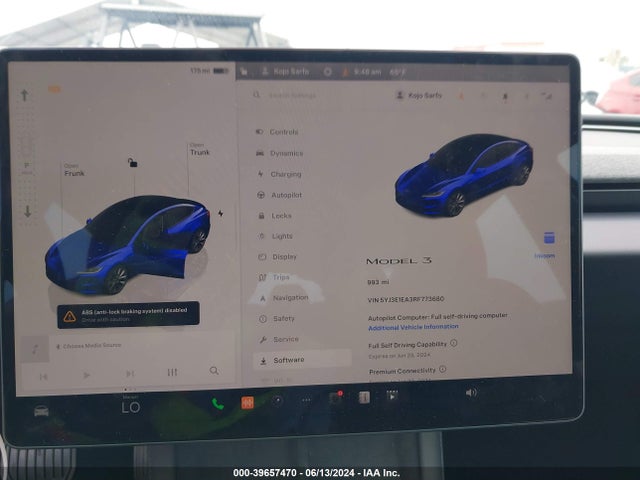 Tesla Model 3 Rear-wheel Drive 2024 5YJ3E1EA3RF773680 Image 14