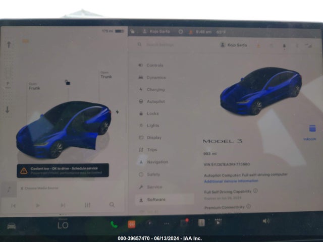 Tesla Model 3 Rear-wheel Drive 2024 5YJ3E1EA3RF773680 Image 7