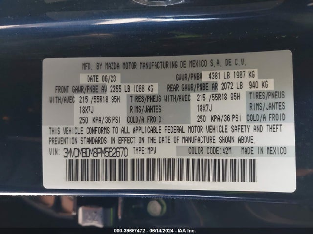Mazda Cx-30 2.5 S Premium 2023 3MVDMBDM8PM562670 Image 9