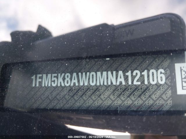 1FM5K8AW0MNA12106 Ford Police Interceptor Utility