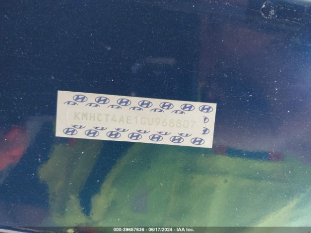 KMHCT4AE1GU968807 Hyundai ACCENT SE