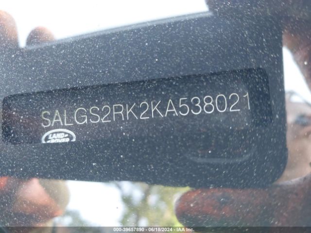 SALGS2RK2KA538021 Land Rover Range Rover 3.0l V6 Turbocharged Diesel Hse Td6
