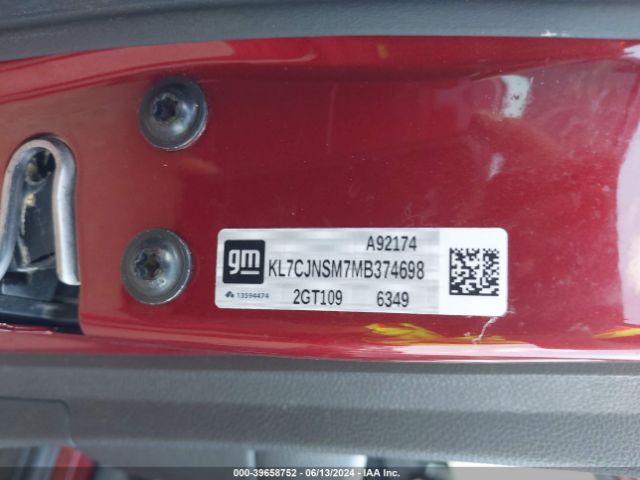 KL7CJNSM7MB374698 Chevrolet Trax Awd Ls