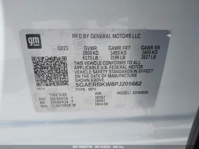 5GAERBKW8PJ205662 Buick Enclave Essence Fwd