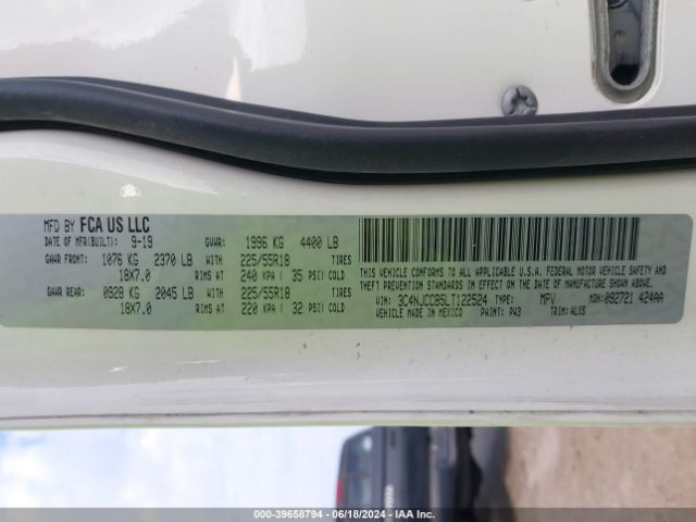 3C4NJCCB5LT122524 Jeep Compass Limited Fwd