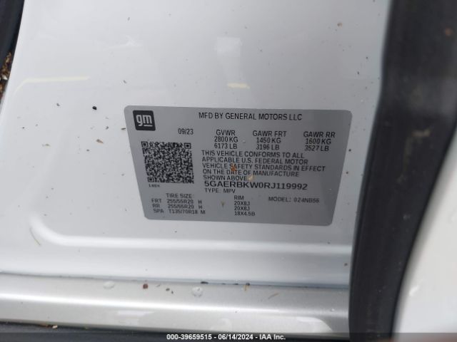 5GAERBKW0RJ119992 Buick Enclave Essence Fwd