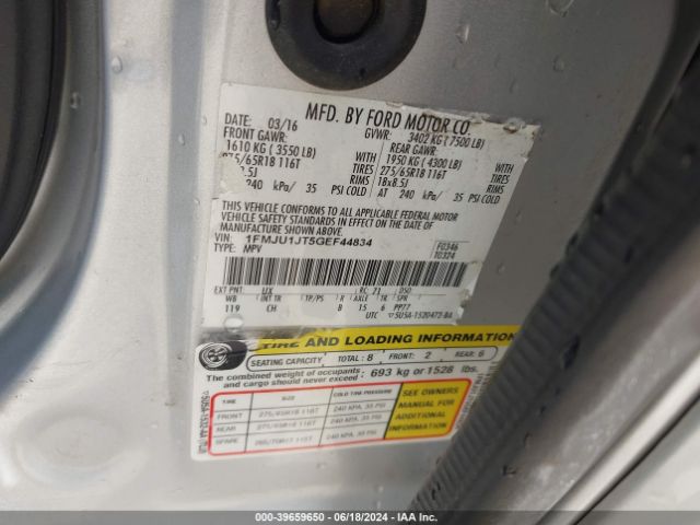 1FMJU1JT5GEF44834 Ford Expedition Xlt