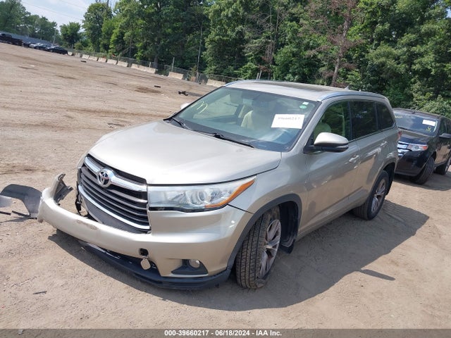 Toyota Highlander Xle V6 2015 5TDJKRFH9FS081179 Image 2