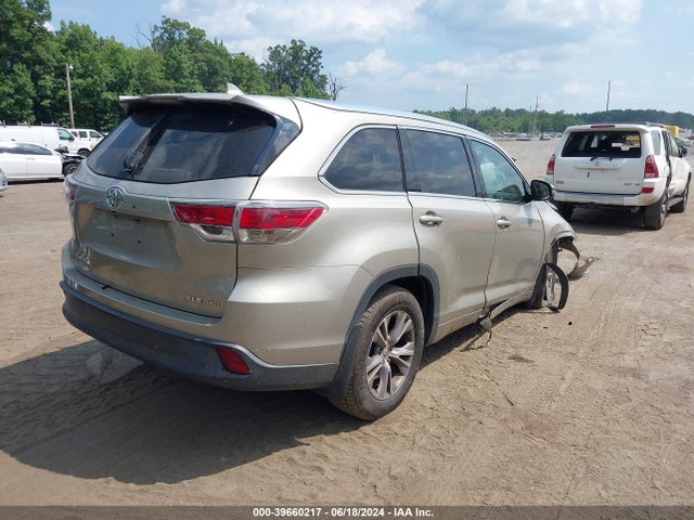 Toyota Highlander Xle V6 2015 5TDJKRFH9FS081179 Image 4