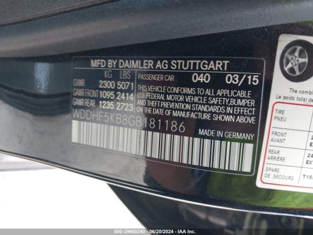 WDDHF5KB8GB181186 Mercedes-Benz E 350