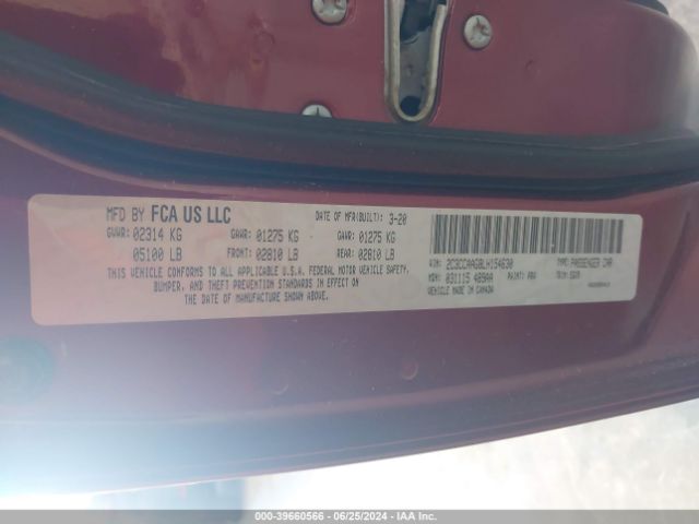 2C3CCAAG8LH154630 Chrysler 300 Touring L