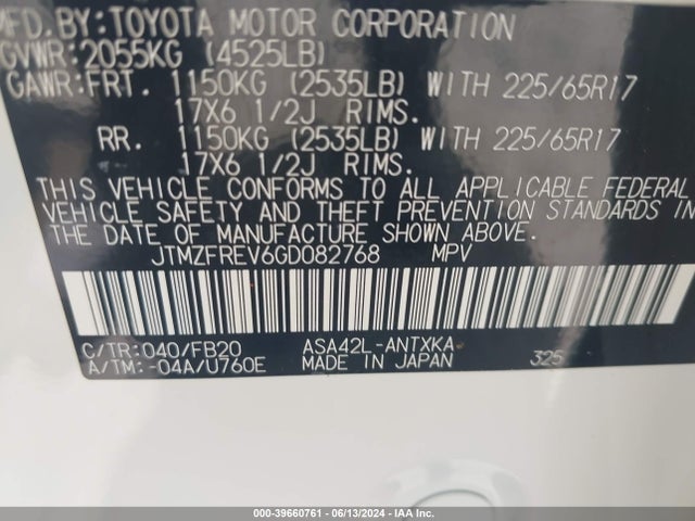 Toyota RAV4 LE 2016 JTMZFREV6GD082768 Image 9