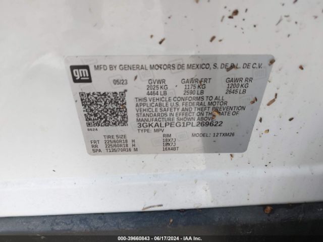 3GKALPEG1PL269622 GMC Terrain Fwd Slt
