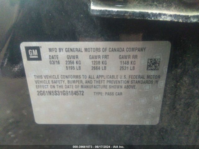 2G61N5S31G9184572 Cadillac Xts Luxury Collection