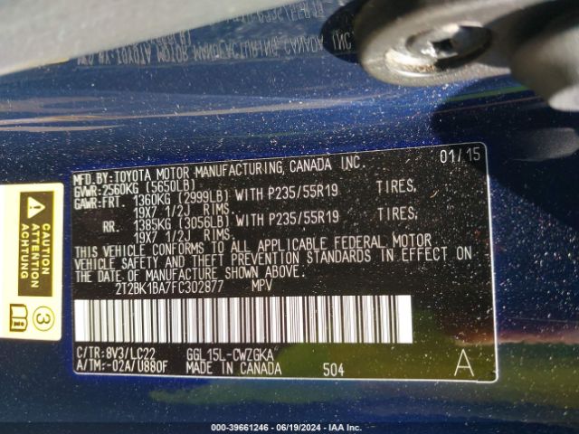 2T2BK1BA7FC302877 Lexus Rx 350 F Sport