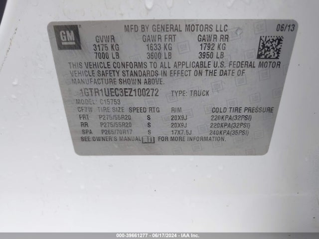 GMC Sierra 1500 Sle 2014 1GTR1UEC3EZ100272 Image 9