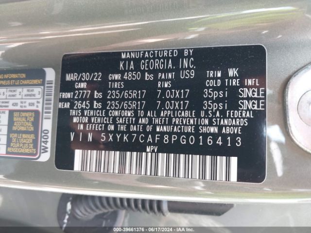 2023 KIA SPORTAGE 5XYK7CAF8PG016413 Photo 8