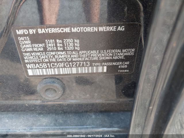 WBA5B1C59FG127713 BMW 535i