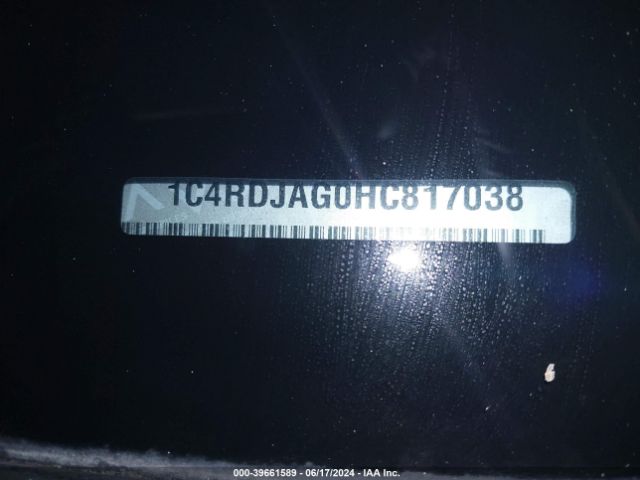 1C4RDJAG0HC817038 Dodge Durango Sxt Awd