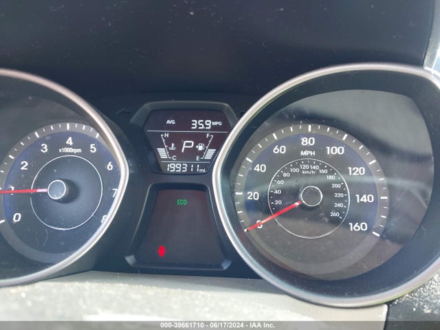 Hyundai Elantra Limited 2014 5NPDH4AE2EH529357 Image 7
