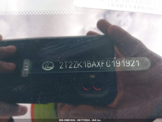 2T2ZK1BAXFC191921 Lexus RX 350