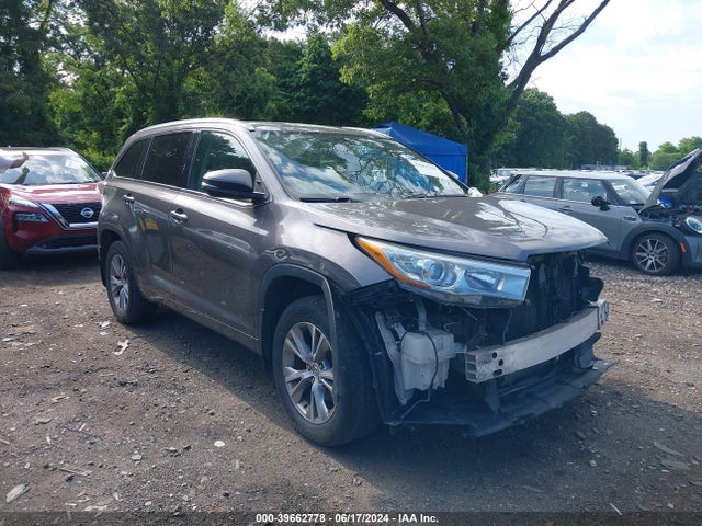 Toyota Highlander Xle V6 2015 5TDJKRFH9FS187048 головне зображення