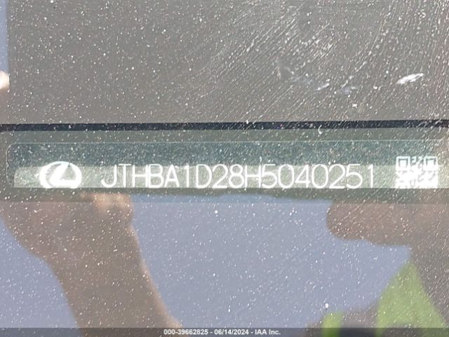 JTHBA1D28H5040251 Lexus IS 200T