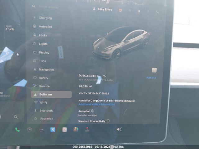 5YJ3E1EA8LF785153 Tesla Model 3 Standard Range Plus Rear-wheel Drive/standard Range Rear-wheel Drive