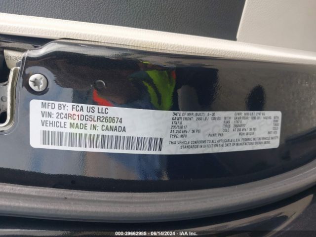 2C4RC1DG5LR260674 Chrysler Voyager Lxi