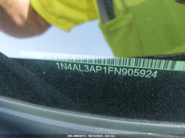 Nissan Altima 2.5 Sl 2015 1N4AL3AP1FN905924 Image 9