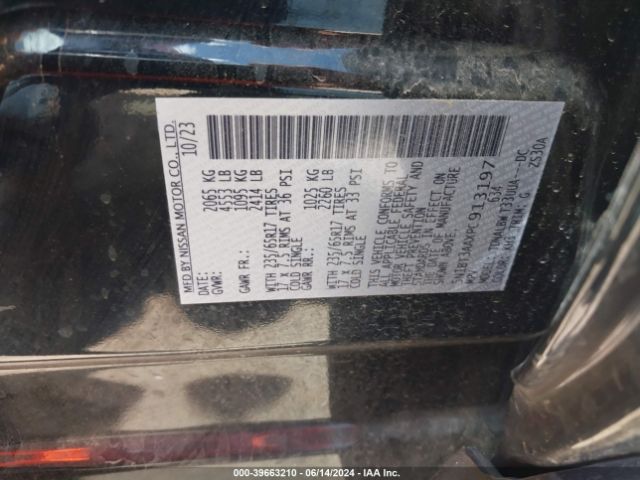 5N1BT3AAXPC913197 Nissan Rogue S Fwd