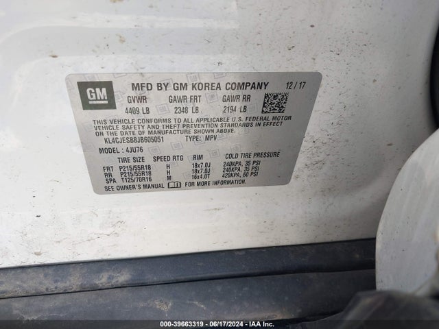 Buick Encore Preferred 2018 KL4CJESB8JB605051 Image 9