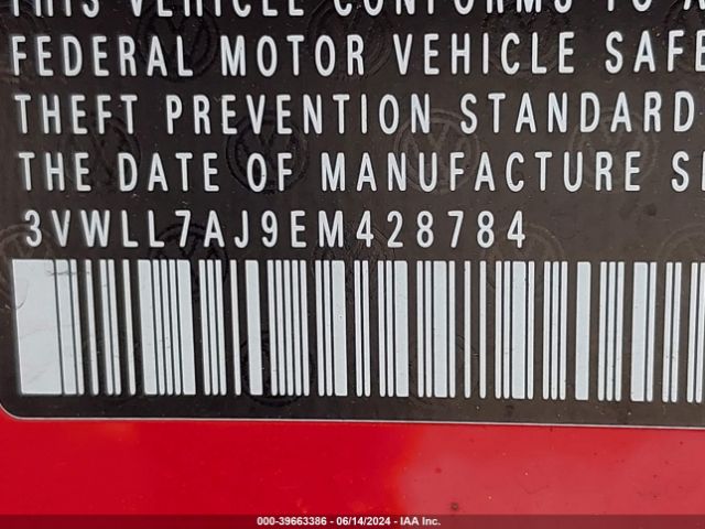 3VWLL7AJ9EM428784 Volkswagen Jetta 2.0l Tdi