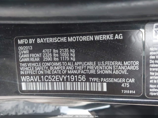 BMW X1 Xdrive28i 2014 WBAVL1C52EVY19156 Image 9