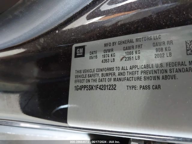 1G4PP5SK1F4201232 Buick Verano