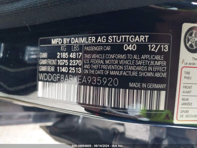WDDGF8ABXEA935920 Mercedes-Benz C 300 Luxury 4matic/sport 4matic