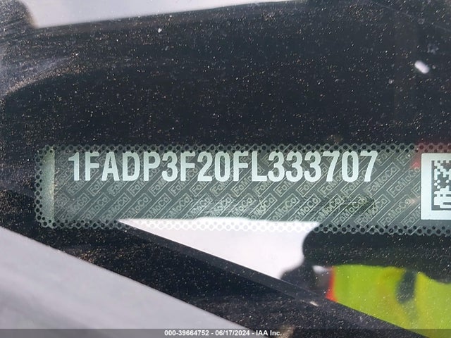 Ford FOCUS SE 2015 1FADP3F20FL333707 Image 9
