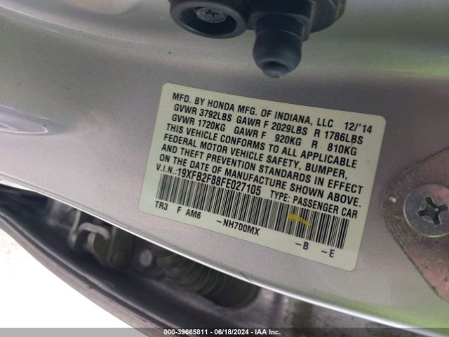 19XFB2F88FE027105 Honda CIVIC EX