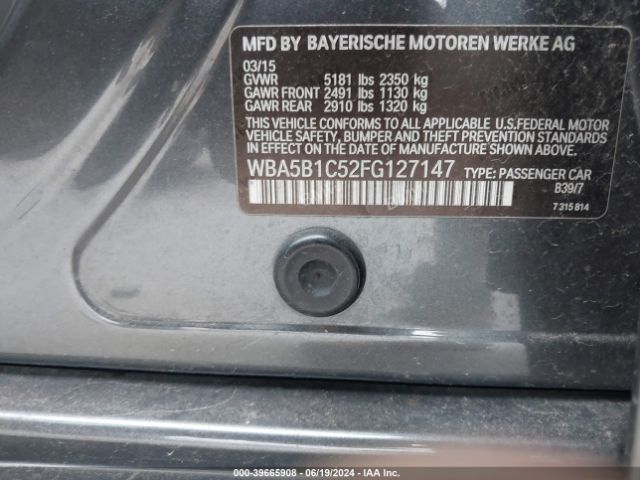 WBA5B1C52FG127147 BMW 535i