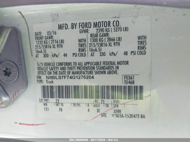 Ford Transit Connect Xlt 2016 NM0LS7F74G1276204 Image 8