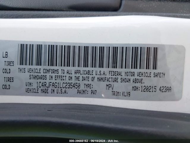 1C4RJFAG1LC235450 Jeep Grand Cherokee Altitude 4x4