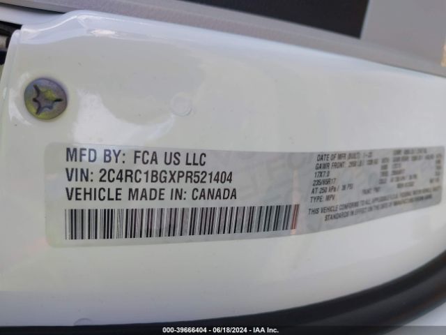 2C4RC1BGXPR521404 Chrysler Pacifica Touring L