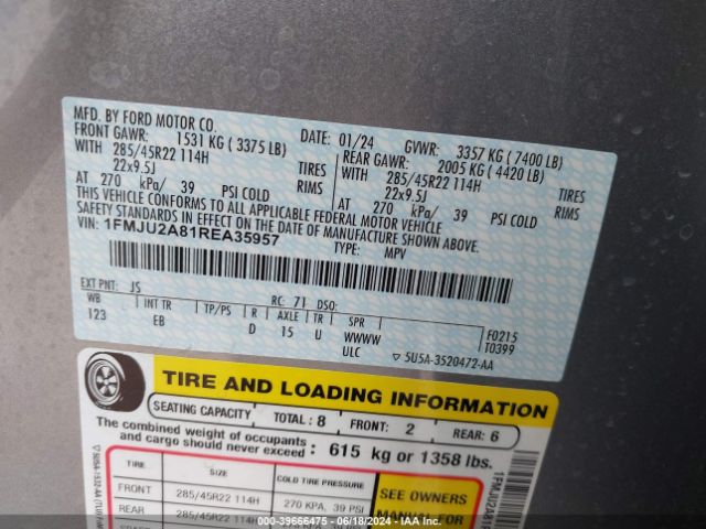 1FMJU2A81REA35957 Ford Expedition Limited