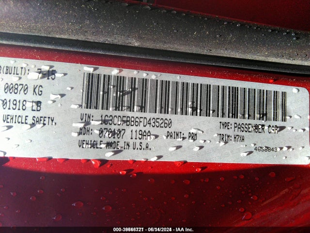 Dodge DART SXT 2015 1C3CDFBB6FD435260 Image 9