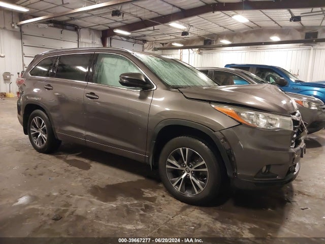 Toyota Highlander Xle V6 2016 5TDJKRFH3GS273330 main image