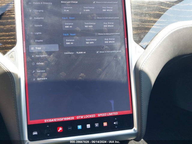 Tesla Model S 60/70/75/85 2016 5YJSA1E1XGF169628 Image 15