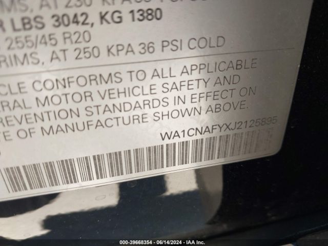 WA1CNAFYXJ2125895 Audi Q5 2.0t Premium/2.0t Tech Premium