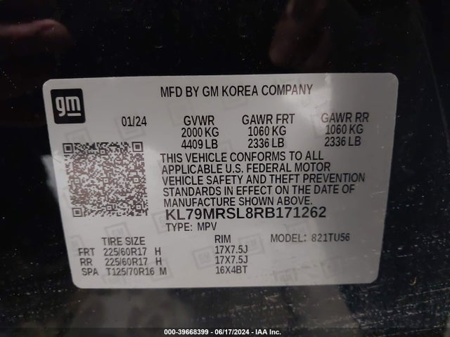Chevrolet Trailblazer Awd Lt 2024 KL79MRSL8RB171262 Image 9